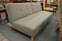 A modern large two settee with pair of reclining back rests.