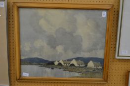 Paul Henry, blue hills of Connemara, colour print.