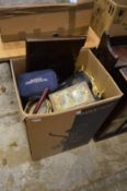 A large box of household miscellaneous.