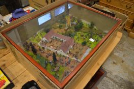 A military diorama.