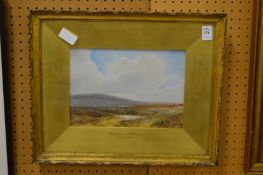 W H Dyer, Dartmoor near Wallabrook, watercolour, in original mount and frame.
