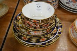 Davenport and Crown Derby imari items.