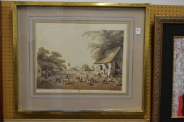 Indian dog keepers, colour print.