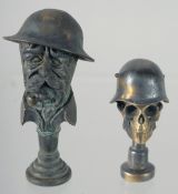 TWO REPLICA WW1 VESTAS. 6cm, 4cm