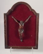 A PAIR OF 17TH CENTURY FRENCH CARVED OAK PANELS. 19ins x 12ins.