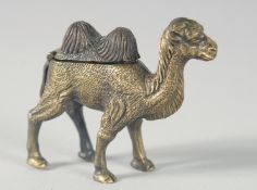 A BRASS VESTA CASE MODELLED AS A CAMEL