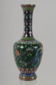 A SMALL JAPANESE CLOISONNE VASE. 12cm high.