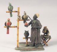 A VIENNA STYLE COLD PAINTED BRONZE GROUP, 