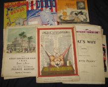 SHEET MUSIC, small q. 19th / 20th c. (Q).