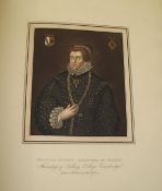 ACKERMANN'S Oxford & Cambridge, a bound collection of the Founders Portraits (49), watermarks for