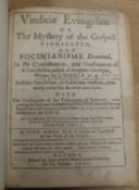 [SOCINIANISM] OWEN (John) [& BAXTER (R.)] Vindiciae Evangelicae...Socinianisme Examined...