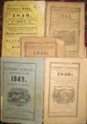 [AMERICAN FARMER'S ALMANACKS] THOMAS (Robert B.) The Farmer's Almanack, No.XXIII, LI, LIV, 57 &