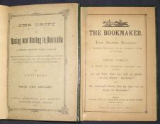 [AUSTRALIA / GAMBLING / HORSE RACING] VARLEY (Henry) The Bookmaker, or Turf Secrets Revealed: A