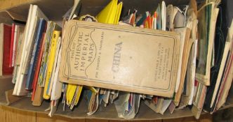[MAPS] a box of Ordnance Survey maps, guidebooks etc., Europe & World (1 box).