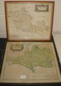 [MAPS] hand col'd Morden map of Berkshire & another of Dorsetshire, f. & g. (2).