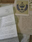 [MILITARIA] HILL (G.) artist, a hand-painted rendition of the South Wales Borderers colours, 5 x 4