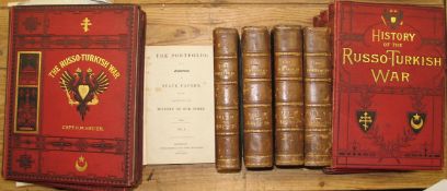 [TURKEY / EASTERN QUESTION] The Portfolio or a Collection of State Papers..., 5 vols, 8vo, half