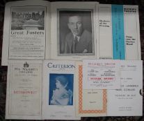 NOEL COWARD, small q. of theatre programmes (Q).