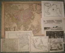 [MAPS & PRINTS] misc., ASIA, EAST INDIES, etc. (8).