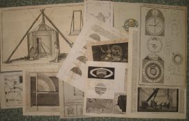 [PRINTS] Geography, Astronomy, Horology, etc., 15 misc. loose engravings (15).
