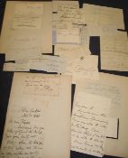 AUTOGRAPHS, W. G. Cubitt V.C., Agnes Strickland, & sundry others, mostly cut, some letters (Q).