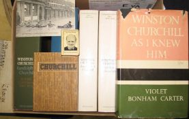 CHURCHILL, small q. of books, a match-striker etc. (Q)