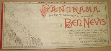 [PANORAMA] SHEARER (J. E.) Panorama Seen from the Observatory on the Summit of Ben Nevis, long,