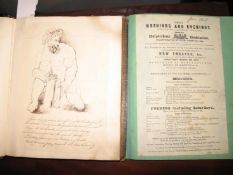 SCRAP ALBUMS, 3, 19th c., diverse contents, prints & artwork (3).