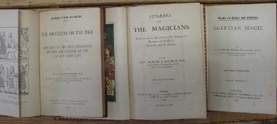 [EGYPT / MAGIC, etc.] BUDGE (E. A. Wallis) Egyptian Magic, 8vo, illus., half calf by Morrell, 2nd