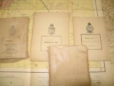 INDIA, collection of 7 folding maps, Peshawar, Nepal, Kohat, etc., some splits, 1920's-1940's (7).