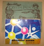 [EXHIBITION GUIDES] BUCKLAND (H.) Crystal Palace, obl. 4to, photo plates, card covers, L., [1930];