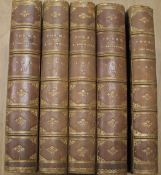 BROWNING (Elizabeth Barrett) Poetical Works, Thirteenth Edition, 5 vols, 8vo, contemp. half calf,