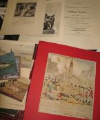 BOSTON MASSACRE 1770, 200th Anniversary colour facsimile, 1970 with letterpress; & misc. ephemera,
