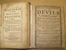 [SOCINIANISM] ACONCIO (I.) Satans Stratagems, or the Devils Cabinet-Councel Discovered, sm. 4to; pp.