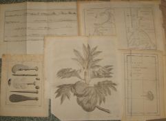 [PRINTS] COOK's VOYAGES, 7 folding charts & 2 plates from a quarto edition (9).