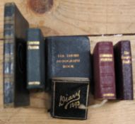 [MINIATURE BOOKS] WALTON, Compleat Angler, ca. 1900; & 5 other vols (largest lacks title),