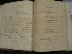 MEDWIN (Thomas) Journal of Conversations of Lord Byron, 4to, frontis., (foxed) original boards (upr.