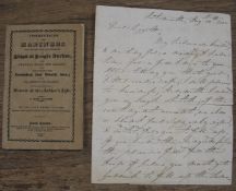 TAYLOR (H.) Instructions for Mariners, 12mo, frontis., printed wrappers, North Shields, 1828; & an