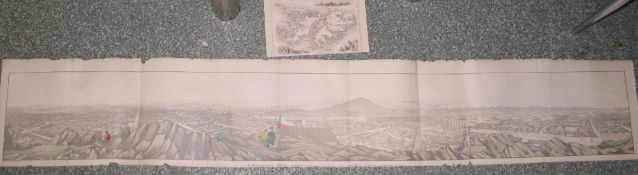 [SOUTH AMERICA] SMITH (E. R.) Panoramic View from the Summit of Santa Lucia, Santiago, hand-col'd