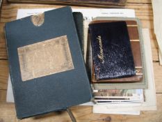 POSTCARDS, O. S. Glamorgan Sheet XXXIVS.W. Map; Mornington Park Laundry brochure, etc.