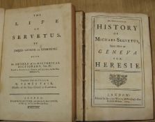 [SERVETUS] [ANON] An Impartial History of Michael Servetus, Burnt Alive at Geneva, 8vo, lacks