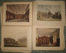 OXFORD & CAMBRIDGE, loose coll'n of 20 Ackermann plates (20).