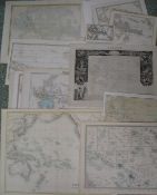 [MAPS] PACIFIC, POLYNESIA, OCEANIA, 21 misc. engraved maps by Kelly, Lizars & others, unframed (