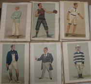 VANITY FAIR, small coll'n of Sporting & other subjects, laid on album sheets (Q).