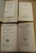 VOLTAIRE, Mahomet, Tragedie..., 8vo, pp. [2], 72, modern calf, Bruxelles [i.e. London], 1742; [
