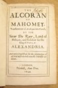 [KORAN] [Ross (Alexander) translator:] The Alcoran of Mahomet..., 8vo, pp. [xx], 405 (recte 409, i.