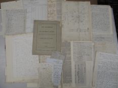 [COLLIERIES, RAILWAYS, SHIPPING, TRADE, etc.] archive of ms. & printed material relating to EDWARD