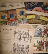 [TOY THEATRES] coll'n of misc. plates published by Skelt, Green or Pollock, 1850's - 1947 (Q).