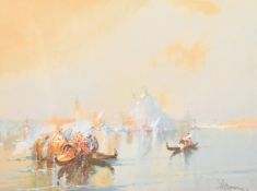 William Knox (1862-1925) British, Views of Venice, watercolours, both signedand 10