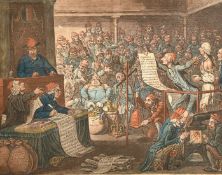 James Gillray (1757-1815) British, 'Patriotic Regeneration - Viz - Parliament Reform'd a la